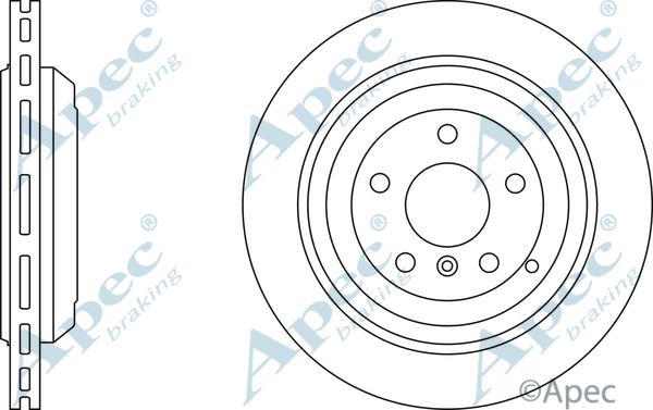 APEC BRAKING Тормозной диск DSK2384